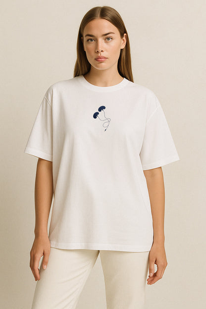 Internal Rhytym Üroloji Nakışlı Oversize T-Shirt W | Üroloji Hekimi Özel Tasarım