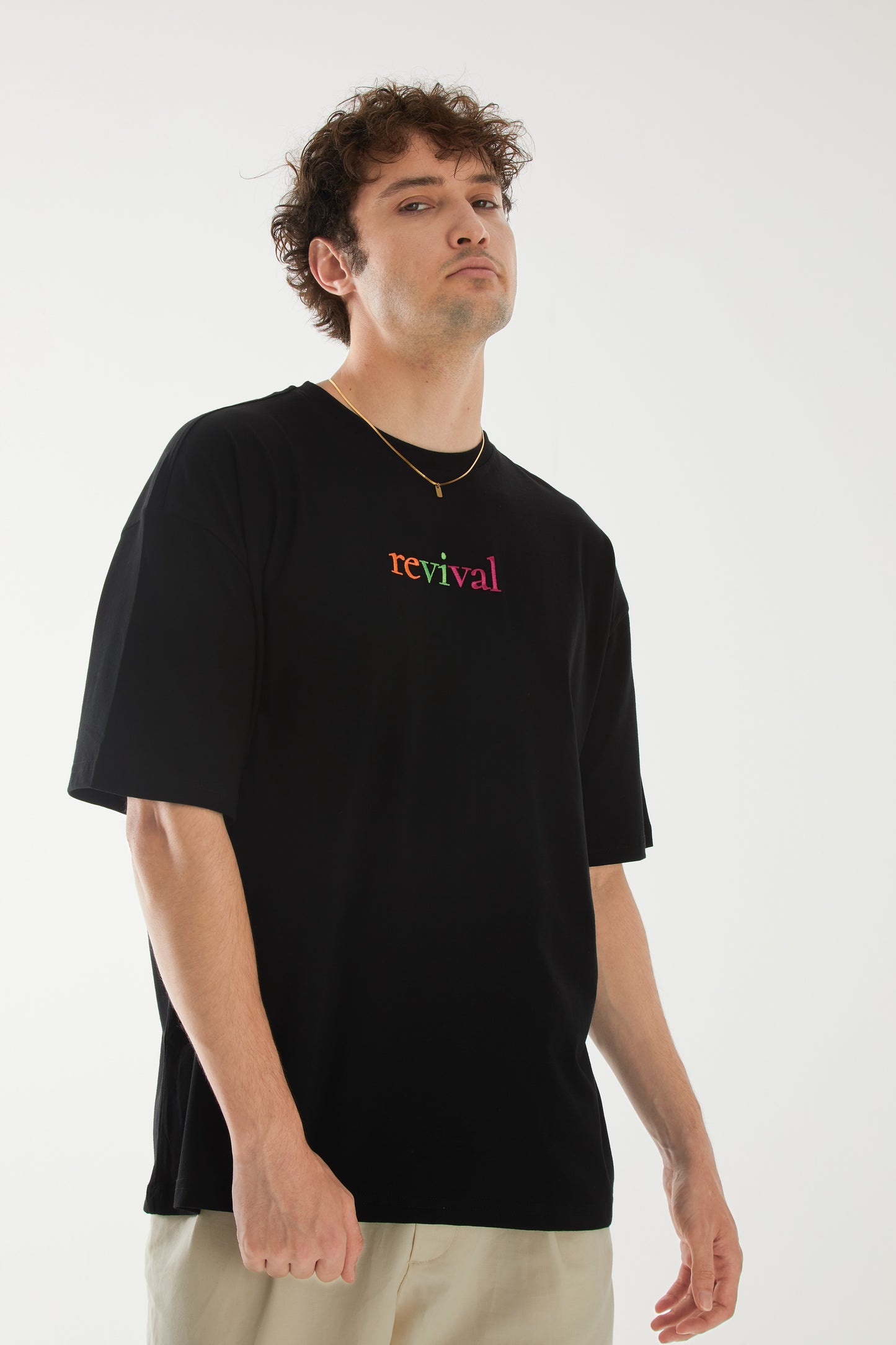 Revival Nakışlı Oversize T-shirt | Dermatoloji