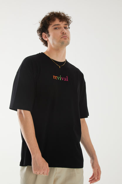 Revival Nakışlı Oversize T-shirt | Dermatoloji