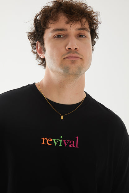Revival Nakışlı Oversize T-shirt | Dermatoloji