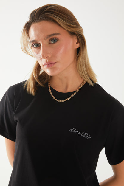 Director Nakışlı Oversize T-shirt | Ortopedi