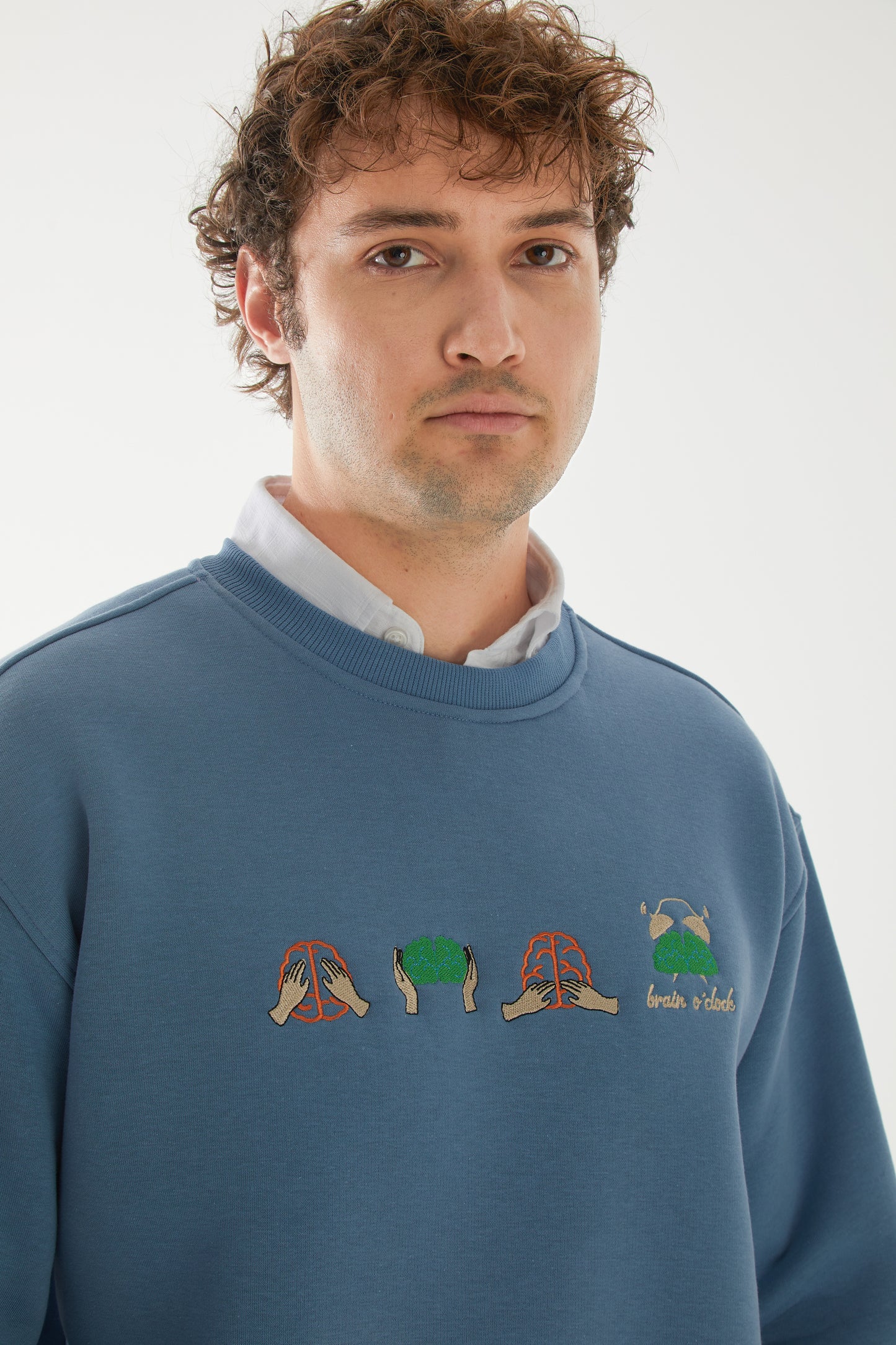 'PRECIOUS' nakışlı oversize sweatshirt