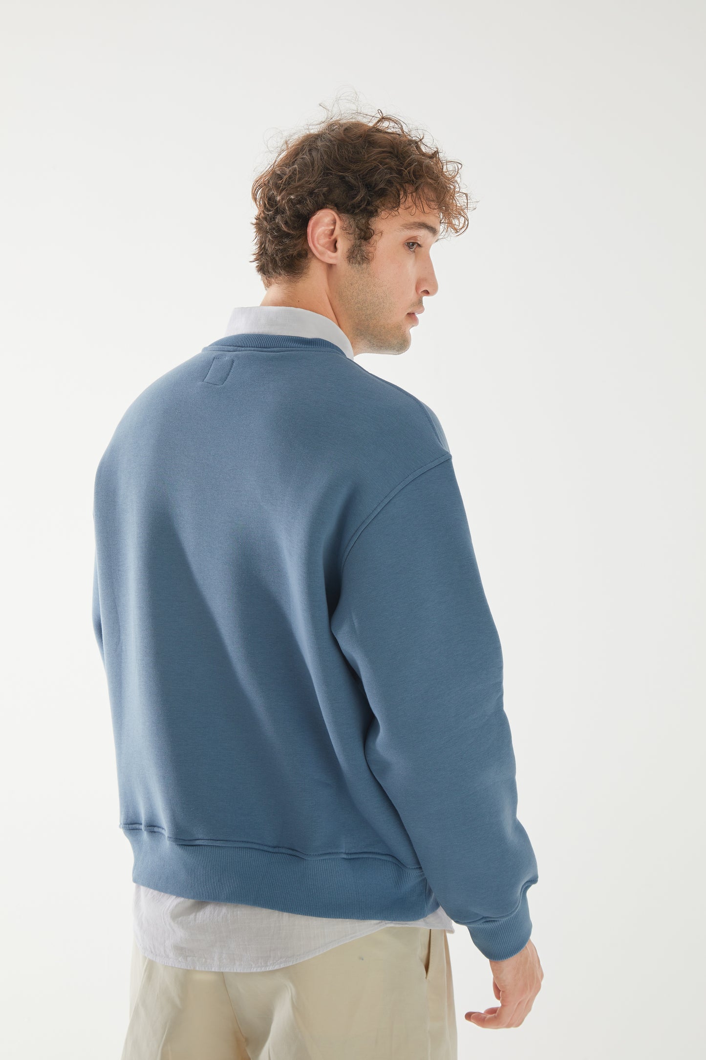 'PRECIOUS' nakışlı oversize sweatshirt