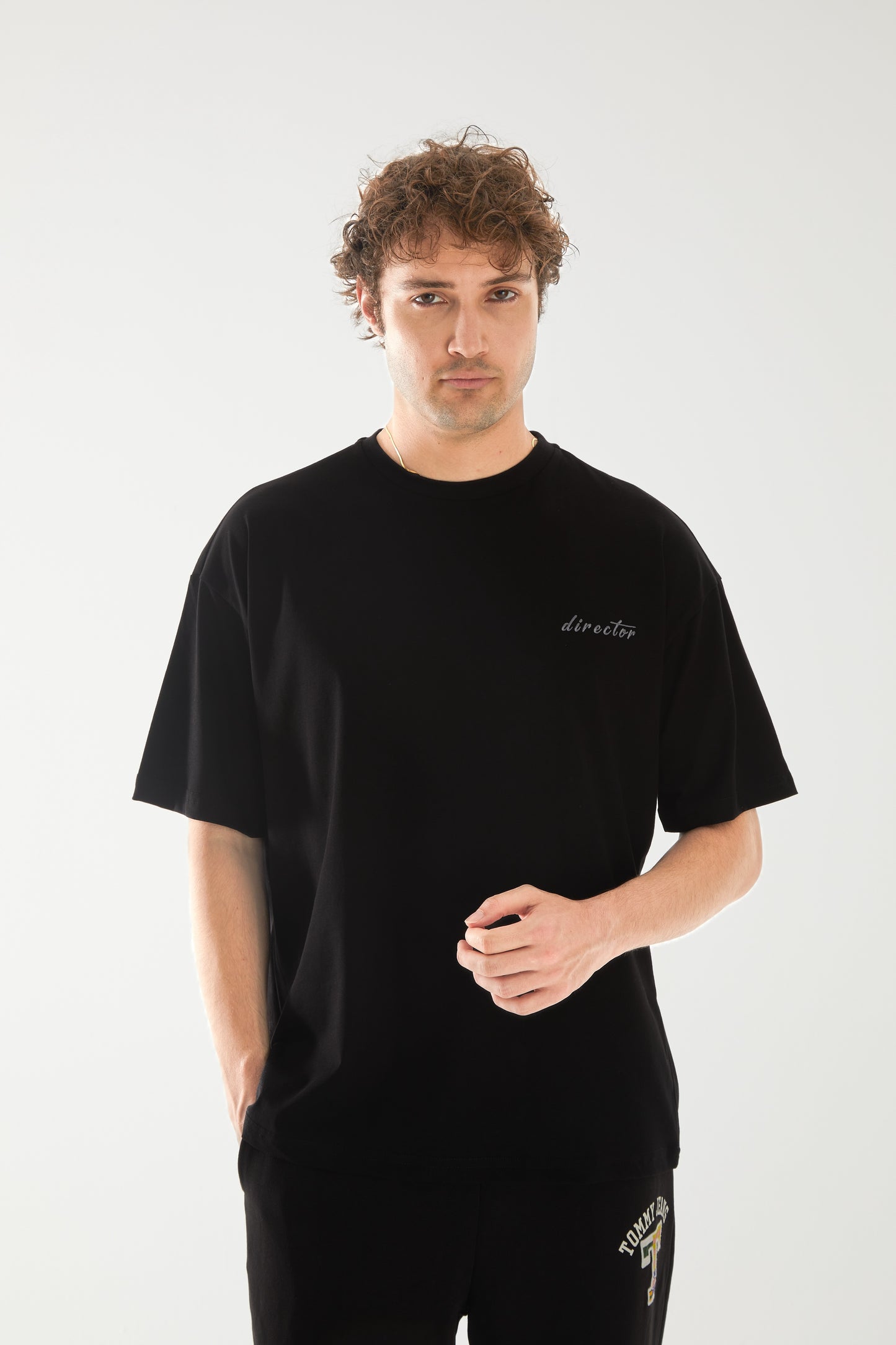 Director Nakışlı Oversize T-shirt | Ortopedi