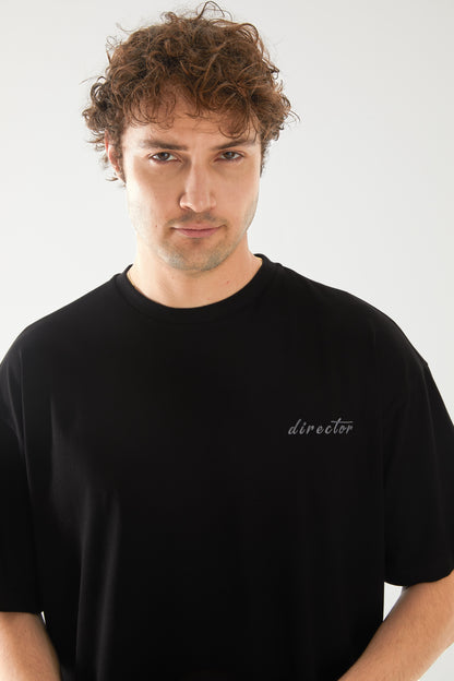 Director Nakışlı Oversize T-shirt | Ortopedi