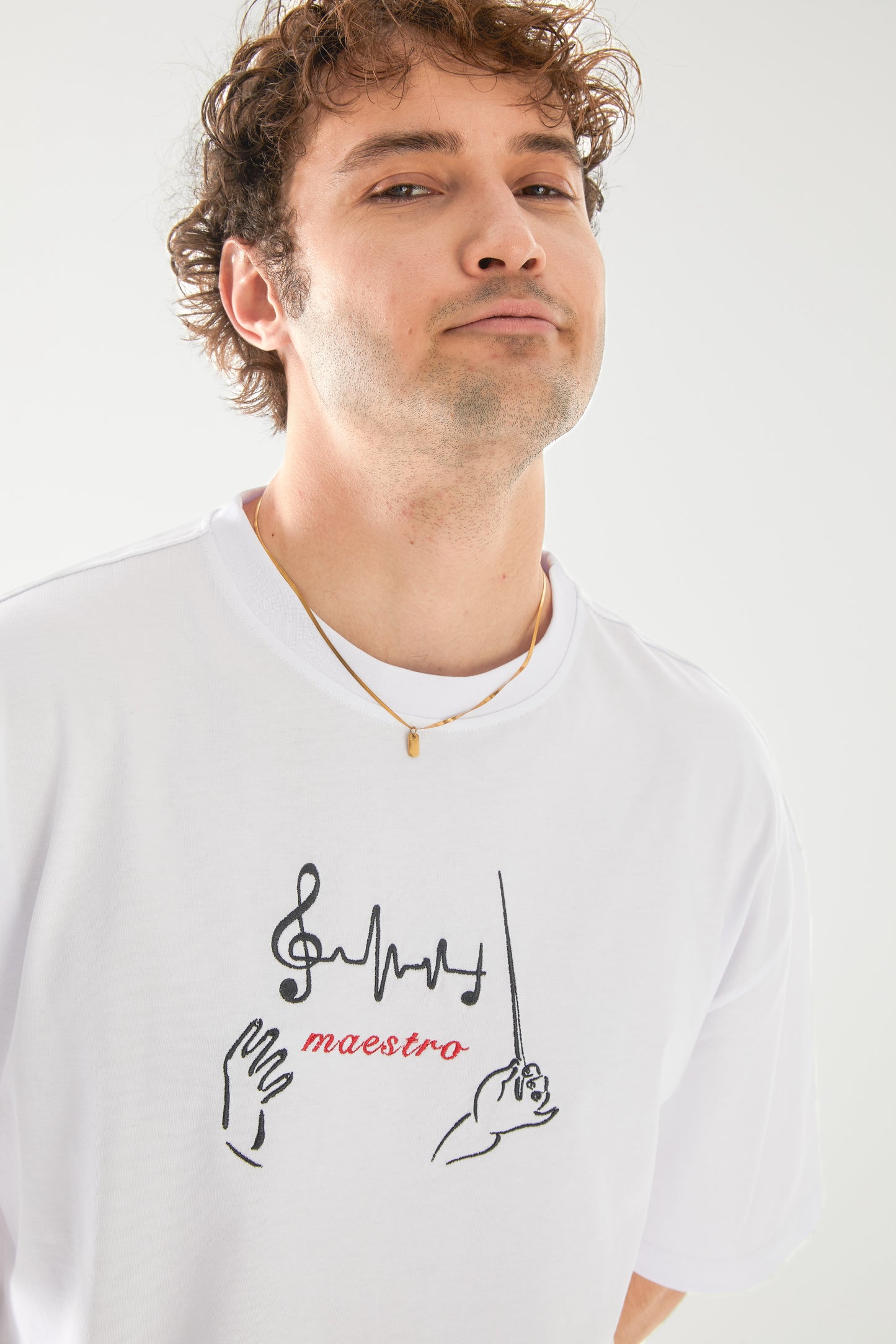 Maestro Nakışlı Oversize T-shirt | Kardiyoloji