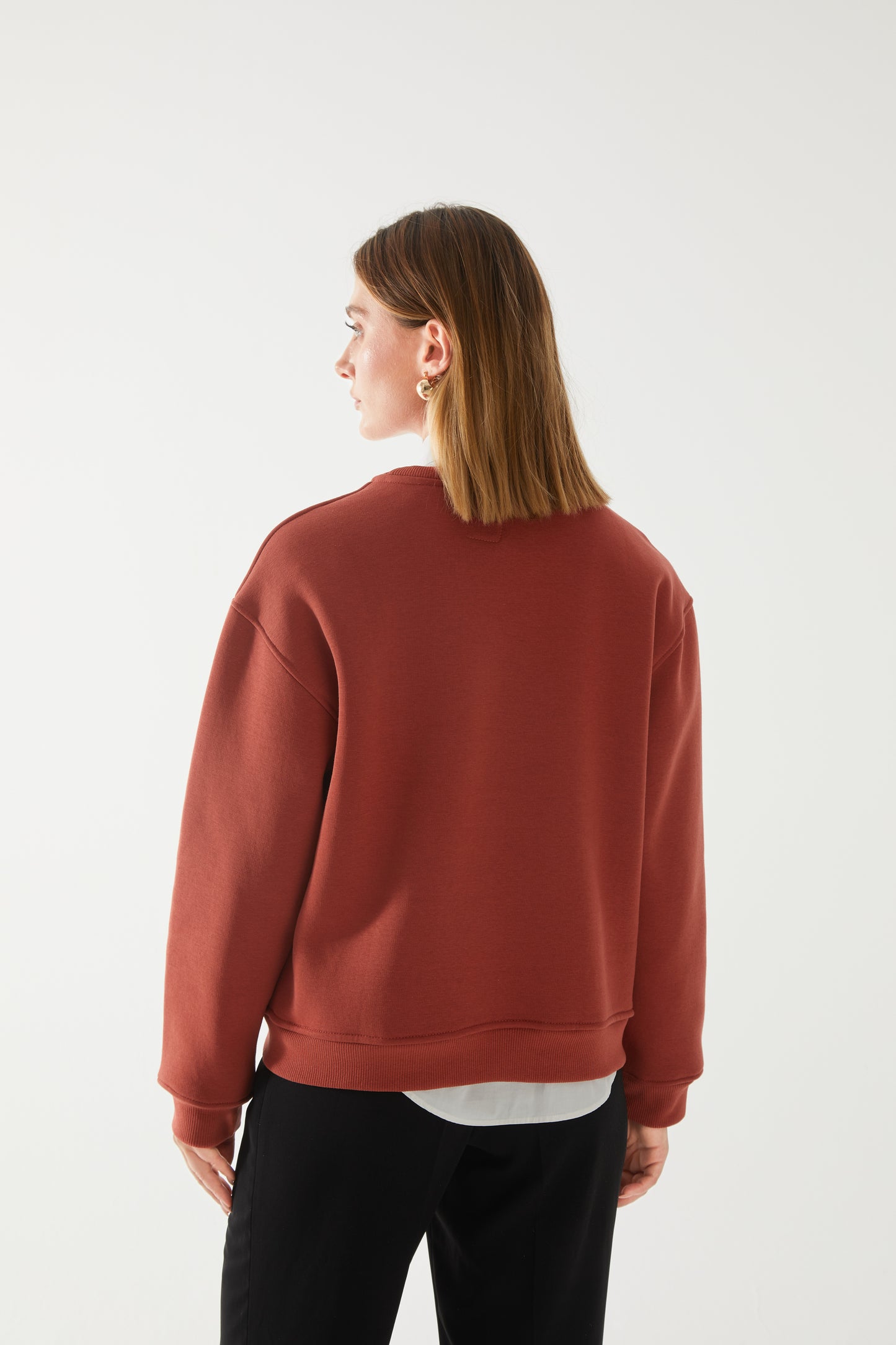 'Follow the sun' Nakışlı Oversize Sweatshirt