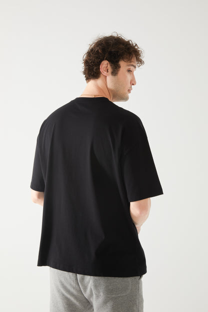 Freud Nakışlı Oversize T-shirt | Psikiyatri