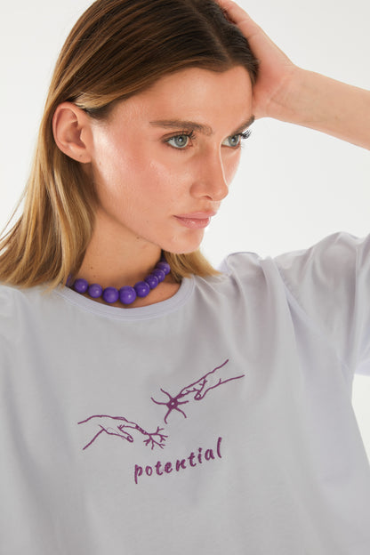 Potential Nakışlı Regular T-shirt | Nöroloji
