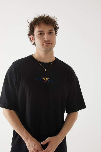 Human Nakışlı Oversize T-shirt | 14 Mart Tıp Bayramı