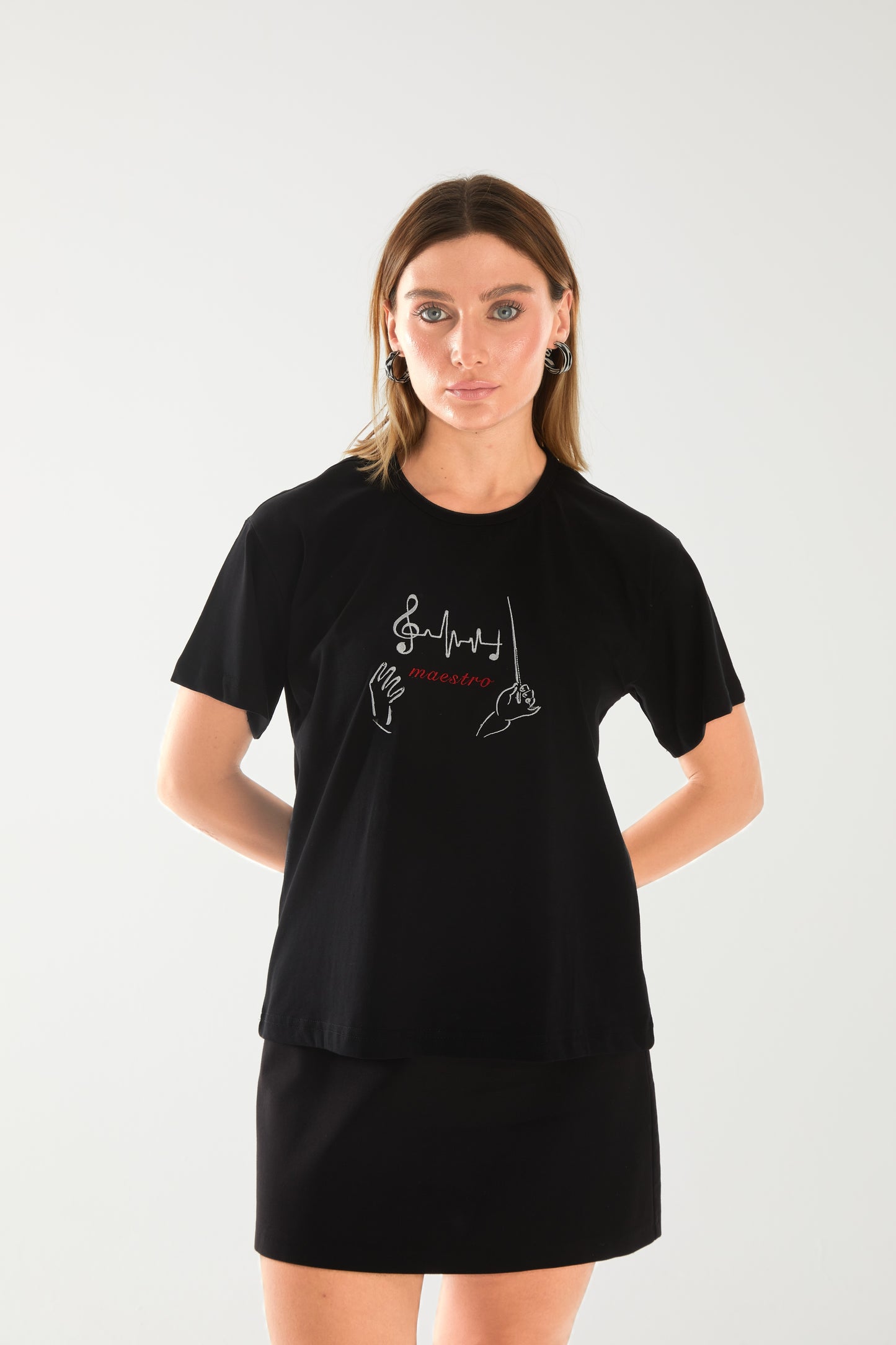 Maestro Nakışlı Oversize T-shirt | Kardiyoloji